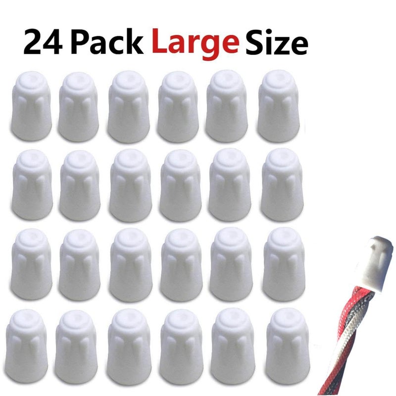 Eitonbu 24 Pack Ceramic Wire Connector,High-Temp Screw Wire Connector,Twist Caps for High Temperature Repairs,22-14 AWG Ceramic Wire Nuts (Large) - Image 3